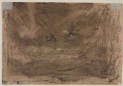 Compositional Study? (possibly for "Poussin’s Deluge") (verso) — Théodore Géricault