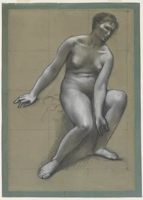 Study for the Mother in The Fisherman's Family — Pierre Puvis de Chavannes