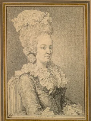 Half-length Portrait of a Seated Woman — Charles-Nicolas Cochin the Elder