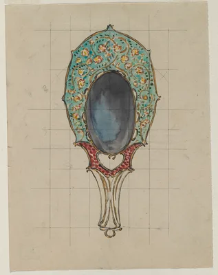 Design for a Hand Mirror — Félix Bracquemond