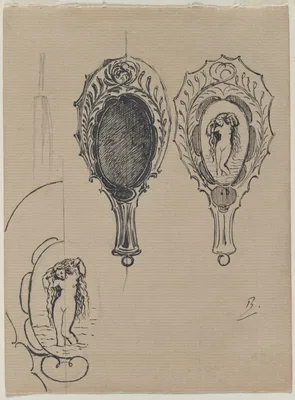 Design for a Hand Mirror — Félix Bracquemond