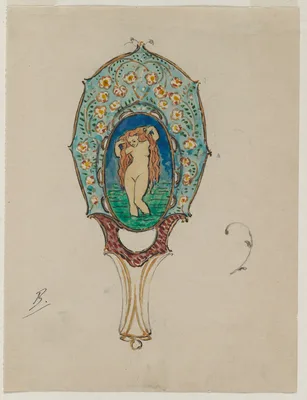 Design for a Hand Mirror — Félix Bracquemond