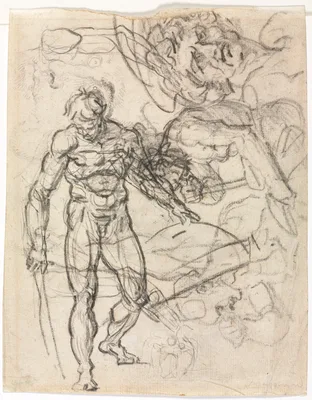 Figure Studies (verso) — Jean-Honoré Fragonard