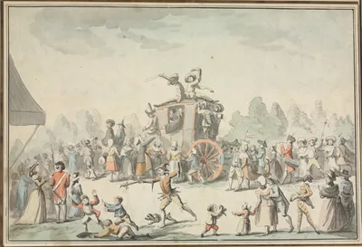 Scène de Carnaval — Philibert-Louis Debucourt