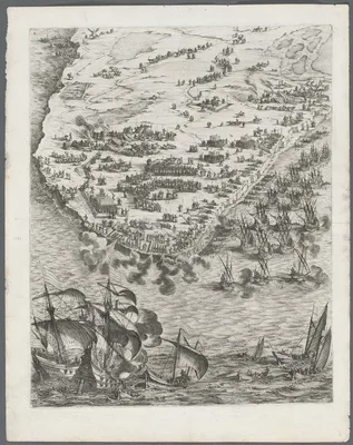 The Siege of La Rochelle: Plate 10 — Jacques Callot