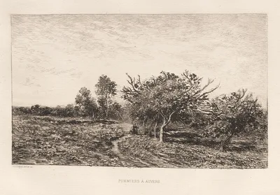 Apple Trees at Auvers (Pommiers à Auvers) — Charles-François Daubigny