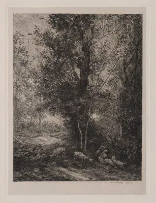 The Shepherd and Shepherdess — Charles-François Daubigny