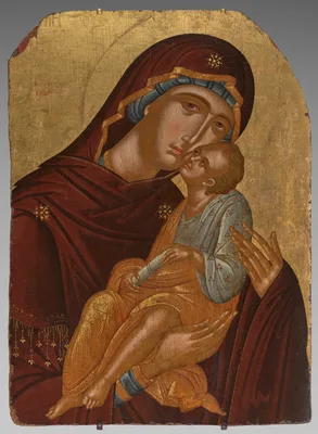 Icon of the Mother of God and Infant Christ (Virgin Eleousa) — Angelos Akotantos