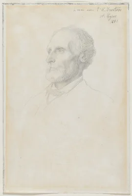 Portrait of Sir Frederick W. Burton, Director of the National Gallery, London — Alphonse Legros