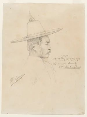 Study for "The Reception of the Siamese Ambassadors at Fontainebleau" — Jean-Léon Gérôme