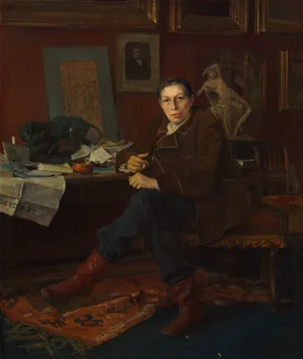 Albert Wolff in His Study — Jules Bastien-Lepage