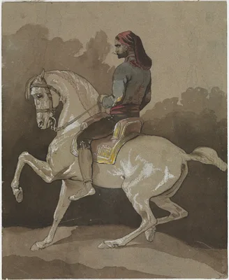 Arab on Horseback — Horace Vernet