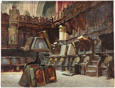 Choir Stalls in a Spanish Cathedral — Henri Regnault