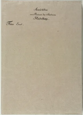 Six Views of Heidelberg Castle: Wrapper — Ernst Fries