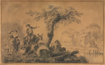 Rural Scene — Jean-Baptiste Pillement