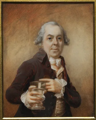 Portrait of a Man Holding a Glass — Joseph Daniel