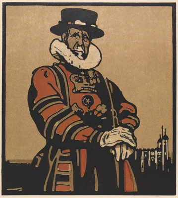 London Types: Beefeater — William Nicholson