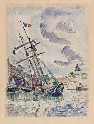 Boat in Port — Paul Signac