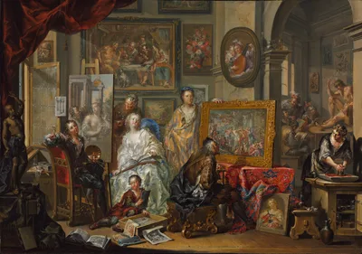 The Artist's Studio — Johann Georg Platzer