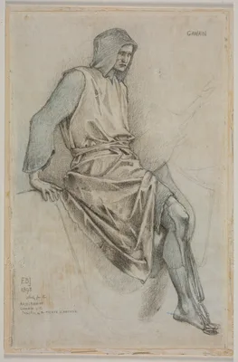 Study for the Failure of Gawain from the Holy Grail Tapestries — Edward Burne-Jones