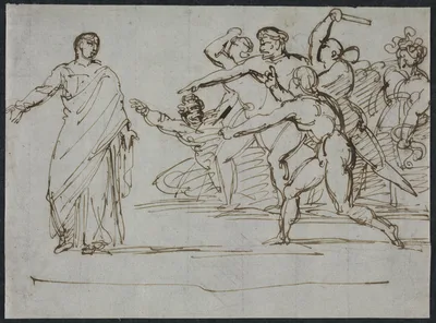 Assassination of Tiberius — Théodore Géricault