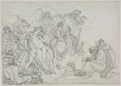 Invocation to the Divinities who preside over Agriculture from Virgil's "Georgics" — Anne-Louis Girodet