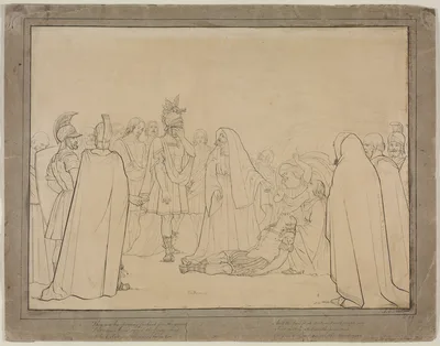 Aeneas Shown the Body of Pallas from Virgil's "Aeneid" — John Everett Millais