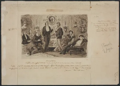 "Nincompoopiana," Illustration for Punch — George du Maurier