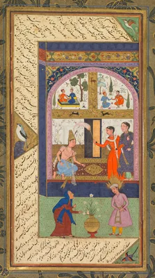 Folios A and B from the "Five Treasures" (Panj Ganj) of Jami — Mushfiq