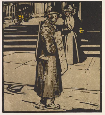 London Types: Sandwich-Man — William Nicholson