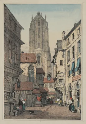 Facisimilies of Sketches made in Flanders and Germany: Dome, Francfort — Samuel Prout