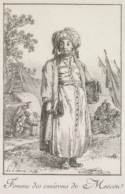 Woman from the Suburbs of Moscow — Jean-Baptiste Le Prince
