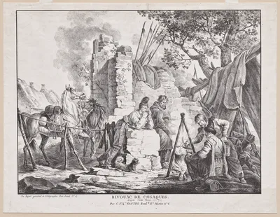 Bivouac de Cosaques — Carle Vernet