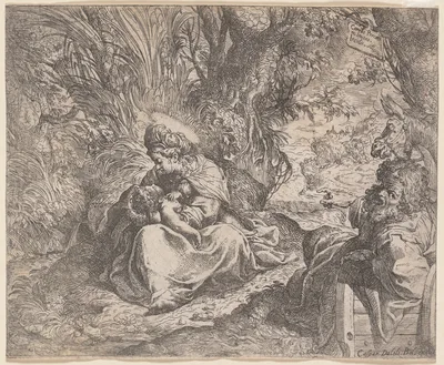 The Rest on the Flight into Egypt — Camillo Procaccini