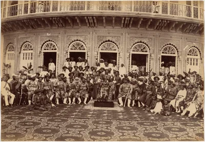 Maharaja Scindia, Nobles, and High Officials, Gwalior — Lala Deen Dayal