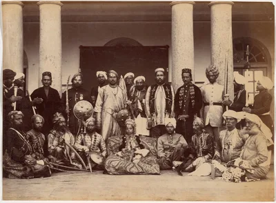 Maharaja of Rewa and Sardars — Lala Deen Dayal