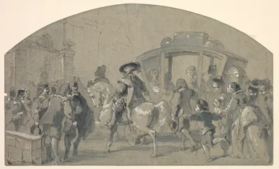 Street Scene (recto) — Gustave Doré