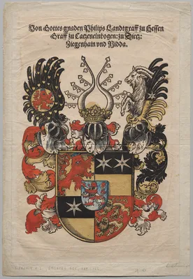 Coat of Arms of Philip, Landgrave of Hesse — Lucas Cranach the Younger