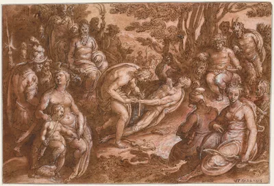 The Flaying of Marsyas — Stradanus