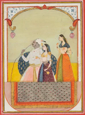Maharaja Shri Anand Singh-ji and His Consort — Ustad Murad
