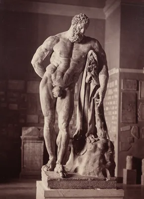Farnese Hercules, Museum of Naples, Italy — Giorgio Sommer