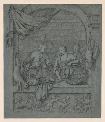 The Bird Seller — Willem van Mieris