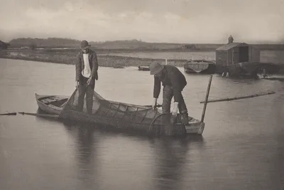 Taking Up the Eel Net — Peter Henry Emerson