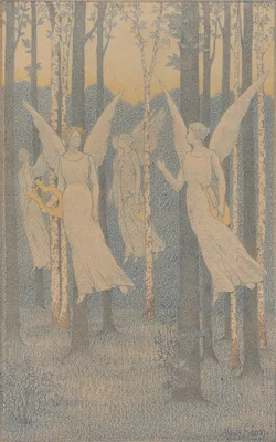 Study for “In the Woods, Evening” — Alexandre Séon