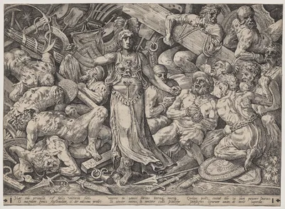 Victory Surrounded by Prisoners and Trophies — Frans de Vriendt, called Floris