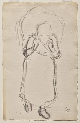 Study for "Seaweed Gatherers, Yport" — Émile Schuffenecker