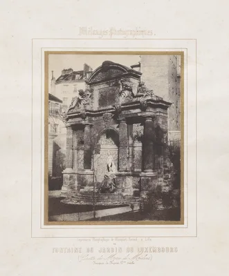 Fontaine du Jardin du Luxembourg (grotte de Marie de Médécis) — Charles Marville