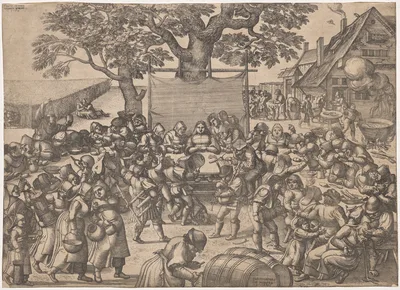 The Large Wedding Feast — Pieter van der Borcht