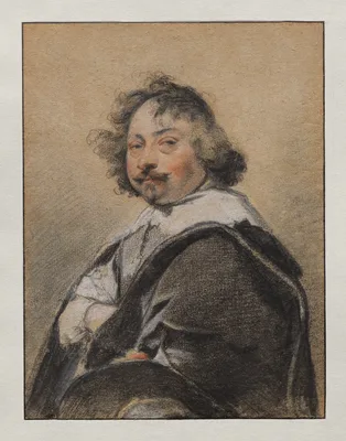 Portrait of a man in profile, turned to the left — Simon Vouet