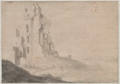 Ruin of the huis Ter Kleef near Haarlem — Roelant Roghman